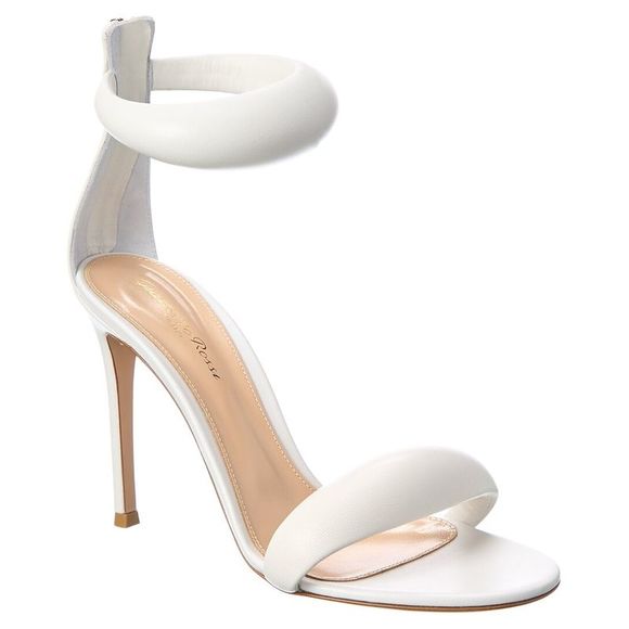 Gianvito Rossi Shoes - Gianvito Rossi Bijoux 105 Leather Sandal, White